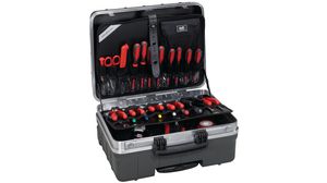 Roller Tool Case ATOMIK 352x255x465mm Polypropylene (PP) Black / Silver