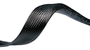 Braided cable sleeving Polyester 3 mm 8 mm Black