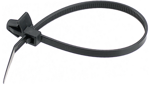 Arrowhead Cable Tie 215 x 4.6mm, Polyamide 6.6, 225N, Black, Pack of 100 pieces