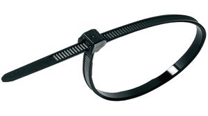 Cable Tie 145 x 3.4mm, Polyamide 6.6 HS, 135N, Black, Pack of 100 pieces