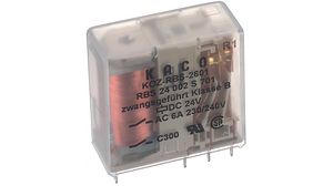 PCB Safety Relay K-RBS, 2CO, 24V, 730Ohm, 6A
