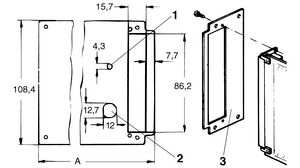 HF-Kassette Befestigungswinkel für Leiterplatte
