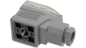 Valve Connector, Socket, PG13.5, 400V, 16A, Contacts - 4