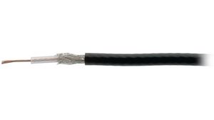 Coaxial Cable RG-174/U PVC 2.55mm 50Ohm Copper-Plated Steel Black 100m