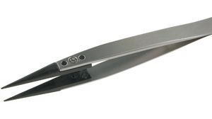 Tweezers Replaceable Tip / ESD Stainless Steel Straight / Strong / Pointed 128mm