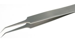 Tweezers High Precision / SMD Stainless Steel Bent / Very Fine 110mm