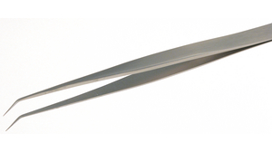 Tweezers High Precision Stainless Steel Bent / Very Fine 140mm