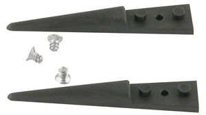 Spare Tweezer Tips, 1 Pair Carbon Fibre Straight / Strong / Thick