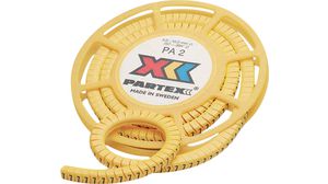 Cable Markers, '1' PA 4 mm Reel of 250 pieces