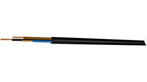 Multicore Cable, YY Unshielded, Polyurethane (PUR), 8x 0.09mm², 100m, Black
