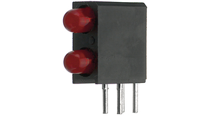 LED dioda pro desku plošných spojů 3 mm Červená