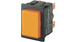 Illuminated Pushbutton Switch ON-OFF DPST 250 VAC LED Orange None