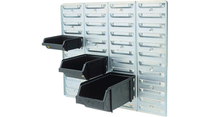 Storage Container ESD, 228x125x101mm, Polypropylene (PP), Black