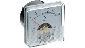 Analogue Panel Meter DC: 0 ... 25 A 45 x 45mm