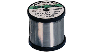 Solder Wire, 1mm, Sn96/Ag4, 250g