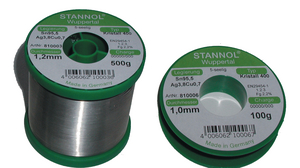 Solder Wire, 1mm, Sn95.5/Ag3.8/Cu0.7, 500g