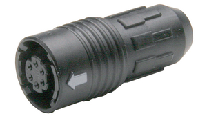 Mini Connector Socket 6 Contacts, 2A, 100 / 140VAC / VDC, IP67