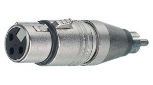 Audioadapter, Gerade, XLR-Buchse - RCA-/Cinch-Stecker