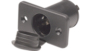 Vehicle installation socket, 21 mm, with flange