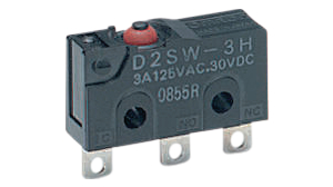 Micro Switch D2SW, 3A, 1CO, 1.77N, Pin Plunger
