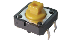 Tactile Switch, 1NO, 2.55N, 12 x 12mm, B3F