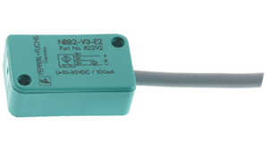 Induktiv givare PNP, slutande kontakt (NO) 1kHz 30V 100mA 2mm IP67 Kabel, 2 m NBB2