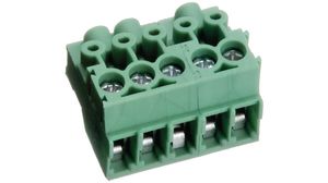 Pluggable Terminal Block, Right Angle, 3.5mm Pitch, 4 Poles
