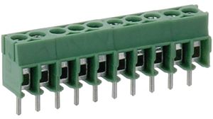Wire-To-Board Terminal Block, THT, 3.5mm Pitch, Right Angle, Screw, 8 Poles