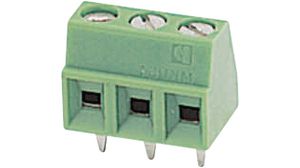 Wire-To-Board Terminal Block, THT, 5.08mm Pitch, Right Angle, Screw, 3 Poles