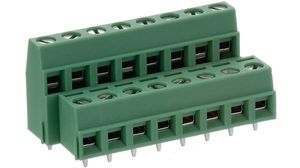 PCB Terminal Block, THT, 5.08mm Pitch, Right Angle, Screw, 8 Poles