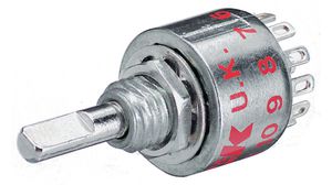 Rotary Switch, Poles = 1, Positions = 12, 30°, Panel Mount