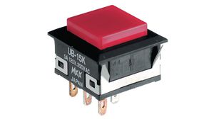 Illuminated Pushbutton Switch ON-ON 1CO 250 VAC / 30 VDC LED Amber None