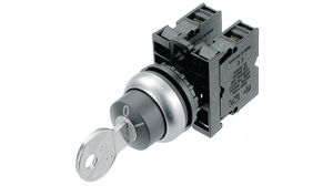 Schaltaktor Rastend Schlüsselschalter Schwarz IP66 M22 Series Moller RMQ-Titan Keylock Switches