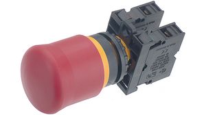 Emergency Stop Switch, 1 NO+1 NC, IP 66