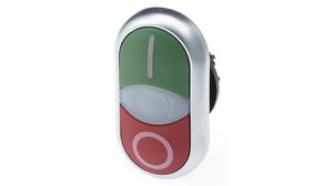 Double Pushbutton, Momentary Function, Pushbutton, Green / Red