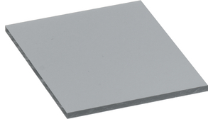 PVC Plate Hard, Grey, 980mm, 1420kg/m³, 3000N/mm²