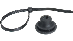 Grommet with Cable Tie, 18 ... 25mm, Neoprene, Black