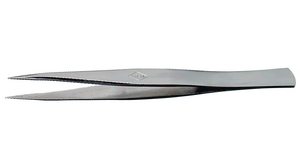 Pincetten Precisie Roestvast staal Gepunt / Recht 125mm