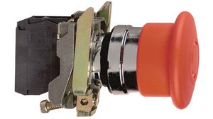 Emergency Switch-off Metal, 1 NO / 1 NC, ø22mm, Rotary Release