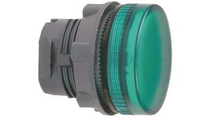 Zelený přední prvek pro kontrolky, plast, ?22mm, IP69(K)