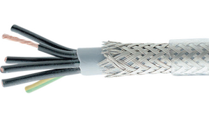 Multicore Cable, CY Copper Shield, PVC, 5x 1.5mm², 100m, Transparent