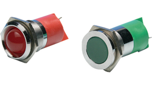 LED IndicatorSolder Lug / Faston 2.8 x 0.8 mm Fixed White AC 220V