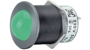 Led-controlelampjeFaston-aansluiting, 2,8 x 0,8 mm Vastgezet Rood AC 230V