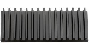 Kjøleribbe Svart anodisert 3.6K/W 100x159x10mm