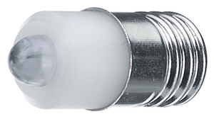 LED žárovka 24V 20mA E10 2.5cd Bílá
