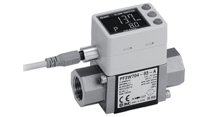 Digital Flow Switch Water 16L/min 10bar 2% 24V G1/2" Plug, M8 IP65