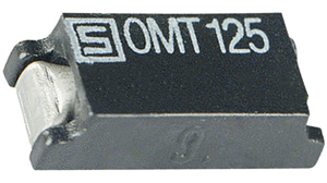 Fusibile SMD 7.4 x 3.1mm 100A @ 125V 2A Termoplastica Intervallo di tempo T OMT 125