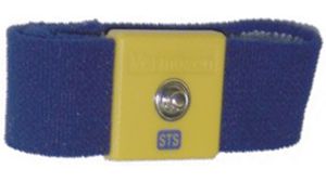 ESD Wrist Strap, 4 mm Male Stud, Blue