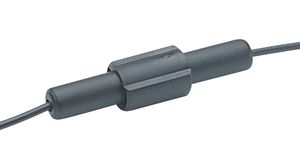 Biztosítéktartó 5 x 20 mm / 6.3 x 32 mm 10MOhm 250V 6.3A Fekete Poliamid 66 In-line (közvetlen) IP00