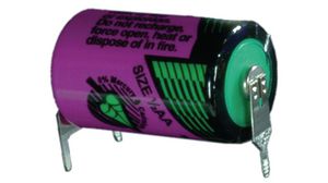 Primary Battery, 3.6V, 1/2AA, Lithium